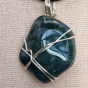 Green Moss Agate Pendant